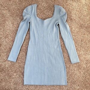 Adelyn Rae Ribbed Sweater Dress